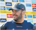  ?? Picture: GETTY IMAGES/ CHRIS HYDE ?? HITTING NEW LOW: Wallabies coach Michael Cheika blamed his players after the loss to Argentina over the weekend. His side slumped to their lowest world ranking.
