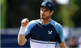  ?? Brouwer. Photograph: Steven Paston/PA ?? Andy Murray advanced to the quarter-finals of the Surbiton Trophy with victory over Gijs