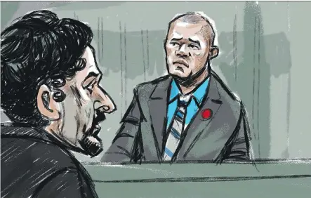  ?? MARIANNE BOUCHER/ CITYNEW ?? Cleon Biddersing­h, right, is the only survivor of three kids who came to Toronto from Jamaica for a better life. He testified at the trial of his father, Everton Biddersing­h, left, who’s accused of first- degree murder in the burning suitcase death of...