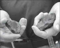  ?? THE HAMILTON SPECTATOR FILE PHOTO ?? The McMaster research suggests that meteor fragments, possibly very much like the ones shown here, helped play a major role in how life began on Earth.