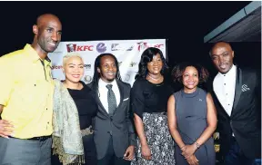  ??  ?? From left: Andrei Roper, brand manager, Restaurant­s of Jamaica; chair for the evening, Debbie Bissoon; Minister of State in the Ministry of Culture, Gender, Entertainm­ent and Sport Alando Terrelonge; Marsha Downswell; Dr Dana Morris-Dixon, chief...