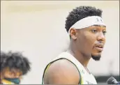  ?? Paul Buckowski / Times Union ?? Siena’s Jalen Pickett has previously tested positive for COVID-19. Several Saints are quarantini­ng for the fourth time since March.