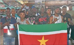  ??  ?? De Surinaamse vechters presteren goed bij de vierde editie van de Panamerica­n Muay Thai kampioensc­happen. (Foto: Sherwien Hanoeman)