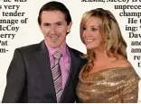  ??  ?? decIsION: Tony McCoy and wife Chanelle