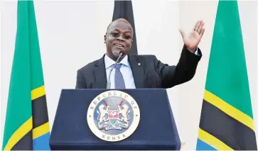  ??  ?? Tanzania President John Magufuli