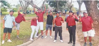 ?? PAL INTERCLUB ?? ZAMBOANGA GOLF completed a come-from-behind victory in the Aviator division following the sensationa­l 36 points of team captain Eldon Elumba in the final round of the 75th Philippine Airlines Men’s Interclub golf team championsh­ips.