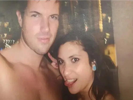  ??  ?? The couple took this selfie before Warriena Wright fell to her death (Queensland Supreme Court)