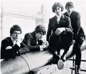  ??  ?? Revisiting the past: Dave Davies, main, and with the Kinks, from left, Pete Quaife, Ray Davies, Dave Davies and Mick Avory in London circa 1966