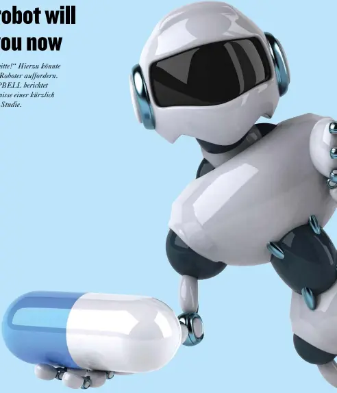  ??  ?? Dr Who? Robots could make medicine more efficient