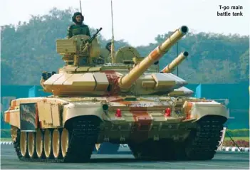  ?? PHOTOGRAPH: SP Guide Pubns ?? T-90 main battle tank