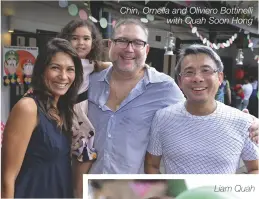  ??  ?? Chin, Ornella and Oliviero Bottinelli with Quah Soon Hong