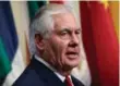  ??  ?? U.S. Secretary of State Rex Tillerson says North Korea must earn the right to enter into negotiatio­ns.