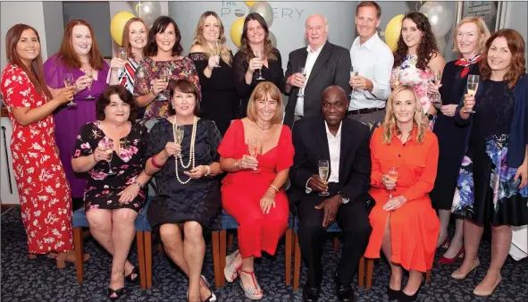  ??  ?? LEFT: Emma Lawless, Dr Marie Louise Butler, Lynsey Jones, Catriona Faye, Natasha Hatton, Managing Director Caroline Byrne, Dr Sam Hamilton, Dave Sheehan, Niamh Freaney, Jean Forkin, Rosie Byrne, Ann Fogarty, Teresa Kirwan, Michele Whelan, George Kirya and Carol O’Brien.