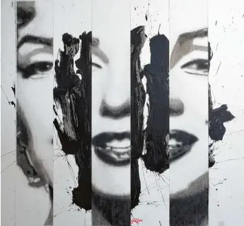  ?? Fotos: Nue Ammann ?? „Icon MM – 14“eine sogenannte „Metamage“von James Francis Gill mit – natürlich Marilyn Monroe. Eine Arbeit aus den 1960er Jahren.