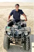  ??  ?? FFSL boss, Anura de Silva, exploring the desert on an ATV, as FFSL is striving to keep alive