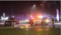  ??  ?? At least one person was detained at the western intersecti­on of West Sacramento and Nord Avenue on Tuesday night after a shooting at West Third Street and Walnut Avenue that left at least one person dead.