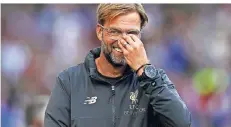  ?? FOTO: REUTERS ?? Liverpools Trainer Jürgen Klopp (51) freut sich über den Sieg.