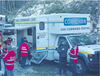  ??  ?? Cowichan Search and Rescue have a fine truck, but they now need a new permanent home.