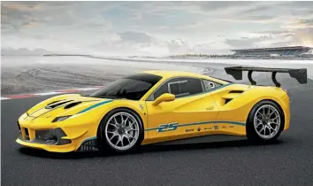  ??  ?? Ferrari unveils the 488 Challenge at the World Finals in Daytona.