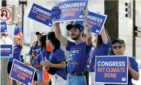  ?? Photograph: Olivier Douliery/AFP/Getty Images ?? Many of the programs created by the IRA have rigorous timelines, which means the Biden administra­tion must act quickly.