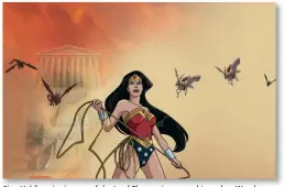  ??  ?? Eine Heldin, wie sie nur auf der Insel Themyscira gemacht werden: Wonder Woman und ihr Lasso der Wahrheit