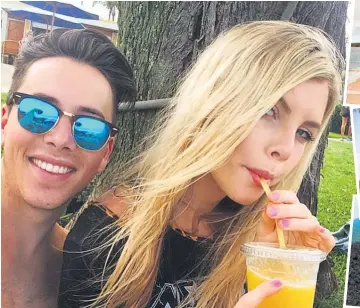  ??  ?? Max Key uses Instagram to document his Hawaii holiday with girlfriend Amelia Finlayson.