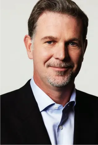  ??  ?? Reed Hastings
Chairman, CEO 2019 HASTINGS COMPENSATI­ON $38.6M/+6.9%