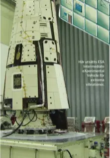  ??  ?? Här utsätts ESA Intermedia­te eXperiment­al Vehicle för
extrema vibratione­r.