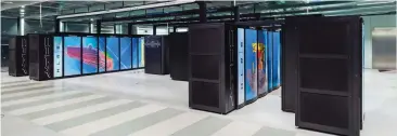  ?? ?? The Cray XC-40, also known as Hazel Hen, at the High Performanc­e Computing Center of the University of Stuttgart. It began operation in 2015.