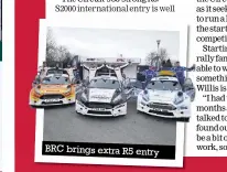  ??  ?? BRC brings extra R5 entry