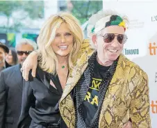  ??  ?? Keith Richards and his wife Patti Hansen have been married for 34 years. Below, Richards with his first love Anita Pallenberg in 1969.