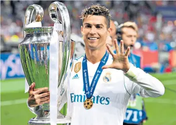  ??  ?? Moving on: Cristiano Ronaldo wants to enter a ‘new stage’ of his life after nine years at Real Madrid