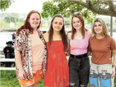  ?? ?? LOCAL STARS: Some locals who participat­ed in the production of Miseducati­on as extras, from left to right it’s Taylor Bowdler, Carissa Le Roux, Wermaré Verwey and Jenna Coetzee.