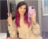  ??  ?? The up-andcoming FrenchTuni­sian singer, model and actress recently joined the cast of ‘Scream.’ File/AFP
‘It’s a wrap on SCREAM! So many emotions,’ the actress wrote alongside a snap of herself throwing up the peace sign. Instagram