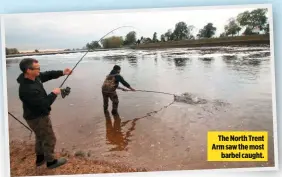  ??  ?? The North Trent Arm saw the most barbel caught.