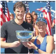  ??  ?? A jubilant Jamie Murray and Martina Hingis.