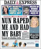  ??  ?? Daily Express front page on April 3