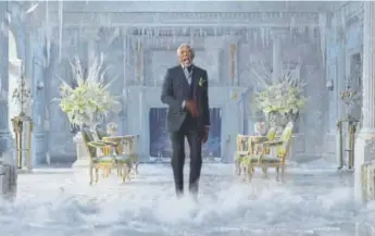  ?? Courtesy of PepsiCo ?? Morgan Freeman played a star role Sunday in a Mountain Dew Ice Super Bowl advertisem­ent. For Super Bowl LII, marketers paid more than $5 million per 30-second spot.