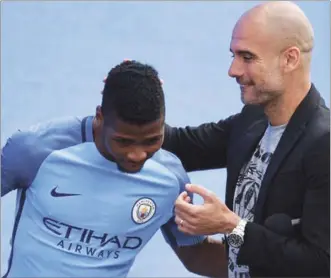  ??  ?? Iheanacho and Guardiola