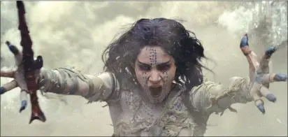  ?? Associated Press photos ?? In this image released by Universal Pictures, Sofia Boutella appears in a scene from “The Mummy.”