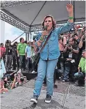  ?? FOTO: AGENCIA AFP ?? Sandra Torres es una de las candidatas que busca la presidenci­a.