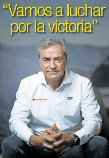  ?? ?? Carlos Sainz posa para AS en la presentaci­ón del proyecto de Audi para el próximo Dakar 2023.