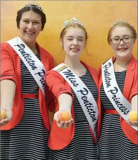  ??  ?? In this file photo, a recent Penticton royalty team poses for a photo at The Peach.