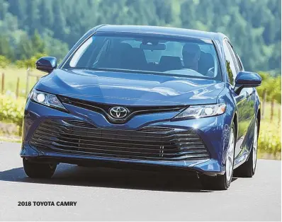  ??  ?? 2018 TOYOTA CAMRY