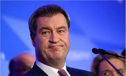  ?? KEYSTONE ?? Markus Söder dovrà cercare alleanze, ma ‘non con l’Afd’