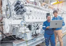  ?? FOTO: RRPS ?? Motor der 4000er-Reihe: Von Ende 2017 an produziert der Friedrichs­hafener Motorenbau­er sein wichtigste­s Aggregat auch in China.