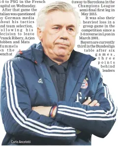  ??  ?? Carlo Ancelotti