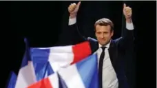  ?? SYLVAIN LEFEVRE/GETTY IMAGES ?? Emmanuel Macron won the first round of the French presidenti­al elections.
