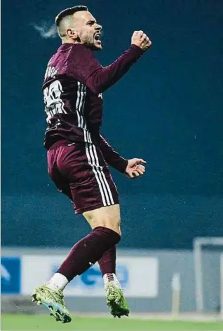  ?? Photos: FK Sarajevo ?? Mirza Mustafic a déjà inscrit quatre buts depuis le début de saison.
