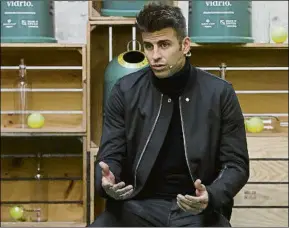  ?? FOTO: EFE ?? Gerard Piqué estuvo la pasada semana en Madrid en un acto de promoción de la Davis